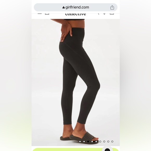 Girlfriend collective - black pocket compression leggings - Picture 3 of 4